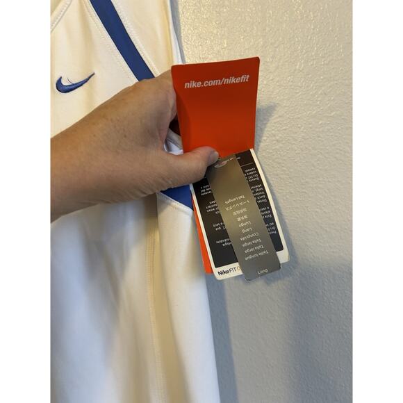 NEW Nike Dry-Fit Dress Tennis Pickleball , Swoosh, Preppy, White Small TALL LONG - Picture 14 of 16